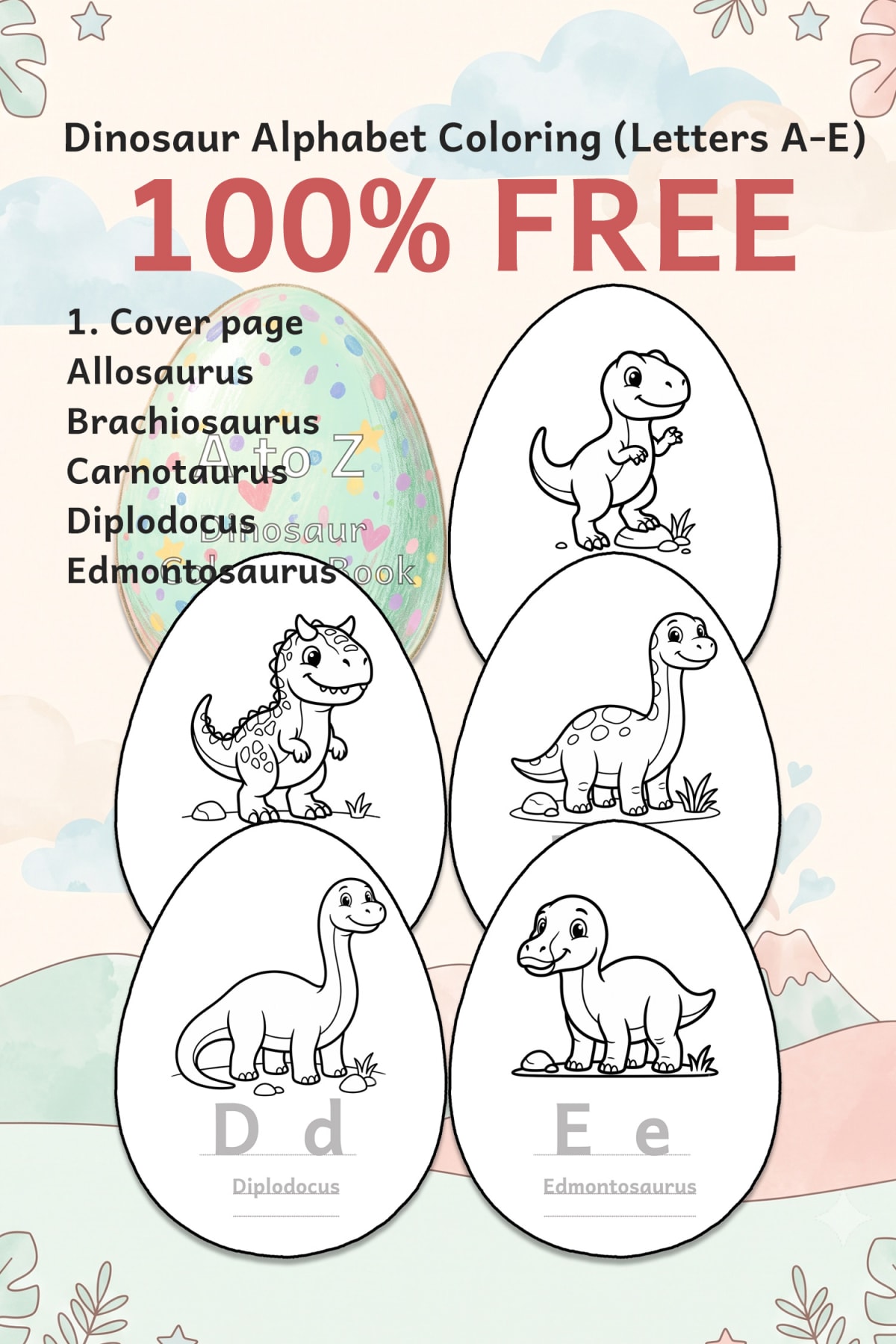 free dinosaur coloring pages