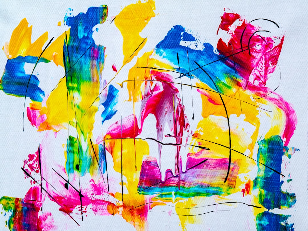 fall tree finger painting