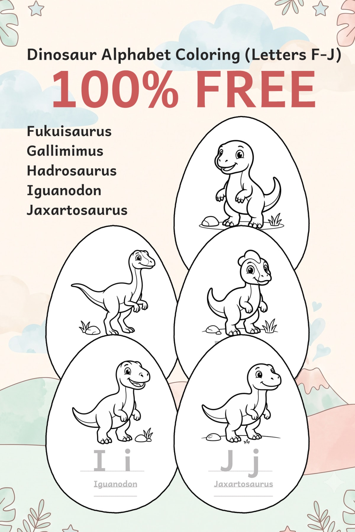 free dinosaur coloring pages
